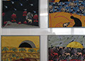 Impressions d'Afrique collage de soies