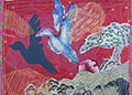 Impressions d'Afrique collage de soies