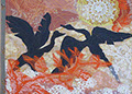 Impressions d'Afrique collage de soies